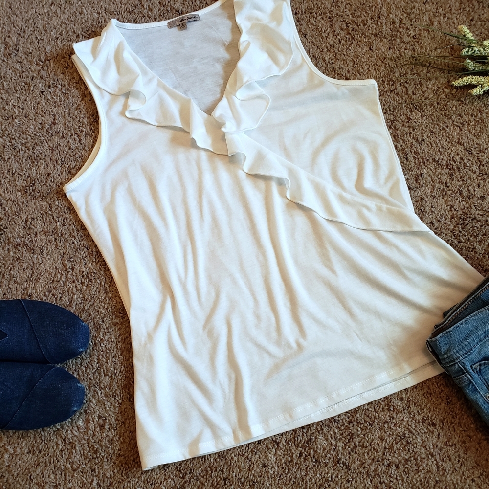 Ruffled Neck Tank